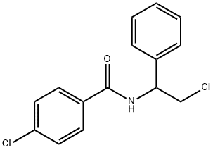 4-CHLORO-N-(2-CHLORO-1-PHENYLETHYL)BENZENECARBOXAMIDE Struktur