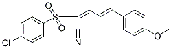 2-((4-CHLOROPHENYL)SULFONYL)-5-(4-METHOXYPHENYL)PENTA-2,4-DIENENITRILE Struktur