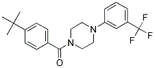 4-(TERT-BUTYL)PHENYL 4-(3-(TRIFLUOROMETHYL)PHENYL)PIPERAZINYL KETONE Structure