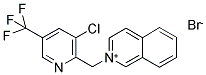 2-([3-CHLORO-5-(TRIFLUOROMETHYL)PYRIDIN-2-YL]METHYL)ISOQUINOLINIUM BROMIDE Struktur