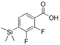 2,3-DIFLUORO-4-(TRIMETHYLSILYL)BENZOIC ACID Struktur