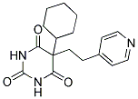 5-CYCLOHEXYL-5-(2-PYRIDIN-4-YLETHYL)PYRIMIDINE-2,4,6(1H,3H,5H)-TRIONE Struktur