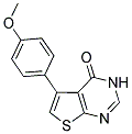 5-(4-METHOXY-PHENYL)-3H-THIENO[2,3-D]PYRIMIDIN-4-ONE Struktur