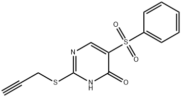 5-(PHENYLSULFONYL)-2-(2-PROPYNYLSULFANYL)-4-PYRIMIDINOL Struktur