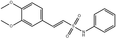 (E)-2-(3,4-DIMETHOXYPHENYL)-N-PHENYL-1-ETHENESULFONAMIDE Struktur