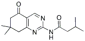 N-(7,7-DIMETHYL-5-OXO-5,6,7,8-TETRAHYDROQUINAZOLIN-2-YL)-3-METHYLBUTANAMIDE Struktur