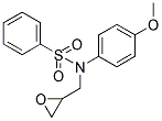 N-(4-METHOXY-PHENYL)-N-OXIRANYLMETHYL-BENZENESULFONAMIDE Struktur