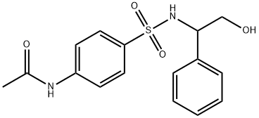 N-(4-([(2-HYDROXY-1-PHENYLETHYL)AMINO]SULFONYL)PHENYL)ACETAMIDE Struktur