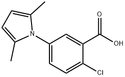 2-CHLORO-5-(2,5-DIMETHYL-1H-PYRROL-1-YL)BENZOIC ACID Struktur