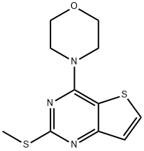 2-(METHYLSULFANYL)-4-MORPHOLINOTHIENO[3,2-D]PYRIMIDINE Struktur