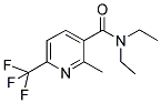 N,N-DIETHYL-2-METHYL-6-(TRIFLUOROMETHYL)NICOTINAMIDE Struktur