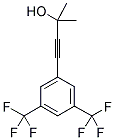 1-(3,5-BIS(TRIFLUOROMETHYL)PHENYL)-3-HYDROXY-3-METHYL-1-BUTYNE Struktur