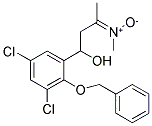 ((E)-3-[2-(BENZYLOXY)-3,5-DICHLOROPHENYL]-3-HYDROXY-1-METHYLPROPYLIDENE)(METHYL)AMMONIUMOLATE Struktur