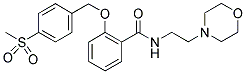 2-[4-(METHYLSULPHONYL)BENZYLOXY]-N-(2-MORPHOLINOETHYL)BENZAMIDE Struktur