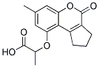 2-(7-METHYL-4-OXO-1,2,3,4-TETRAHYDRO-CYCLOPENTA[C]CHROMEN-9-YLOXY)-PROPIONIC ACID Struktur