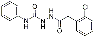 2-(2-CHLOROPHENYL)-N-((PHENYLAMINO)CARBONYLAMINO)ETHANAMIDE Struktur