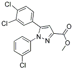 METHYL 1-(3-CHLOROPHENYL)-5-(3,4-DICHLOROPHENYL)-1H-PYRAZOLE-3-CARBOXYLATE Struktur