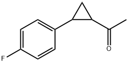 1-[2-(4-FLUOROPHENYL)CYCLOPROPYL]-1-ETHANONE Struktur