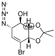 [3AS-(3AALPHA,4ALPHA,5BETA,7AALPHA)]-5-AZIDO-7-BROMO-3A,4,5,7A-TETRAHYDRO-2,2-DIMETHYL-1,3-BENZODIOXOL-4-OL Struktur