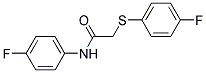 N-(4-FLUOROPHENYL)-2-[(4-FLUOROPHENYL)SULFANYL]ACETAMIDE Struktur