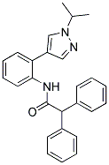 N-[2-(1-ISOPROPYL-(1H)-PYRAZOL-4-YL)PHENYL]DIPHENYLACETAMIDE Struktur