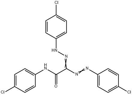 N-(4-CHLOROPHENYL)-2-[2-(4-CHLOROPHENYL)DIAZENYL]-2-[2-(4-CHLOROPHENYL)HYDRAZONO]ACETAMIDE Struktur