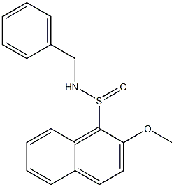 N-BENZYL-2-METHOXY-1-NAPHTHALENESULFINAMIDE Struktur