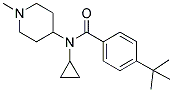 4-(TERT-BUTYL)-N-(CYCLOPROPYL)-N-(1-METHYLPIPERIDIN-4-YL)BENZAMIDE Struktur