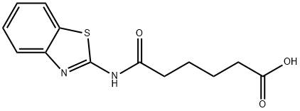 5-(BENZOTHIAZOL-2-YLCARBAMOYL)-PENTANOIC ACID Struktur