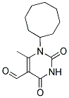 1-CYCLOOCTYL-6-METHYL-2,4-DIOXO-1,2,3,4-TETRAHYDROPYRIMIDINE-5-CARBALDEHYDE Struktur