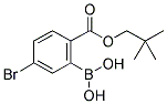 (5-BROMO-2-[(2,2-DIMETHYLPROPOXY)CARBONYL]PHENYL)BORONIC ACID Struktur