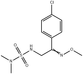 N'-[2-(4-CHLOROPHENYL)-2-(METHOXYIMINO)ETHYL]-N,N-DIMETHYLSULFAMIDE Struktur