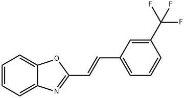 2-[3-(TRIFLUOROMETHYL)STYRYL]-1,3-BENZOXAZOLE Struktur