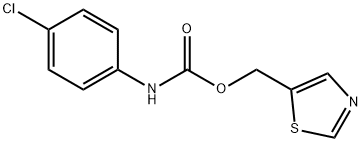 1,3-THIAZOL-5-YLMETHYL N-(4-CHLOROPHENYL)CARBAMATE Struktur