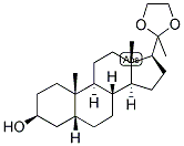 5-BETA-PREGNAN-3B-OL-20-ONE ETHYLENEKETAL Struktur