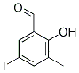 2-HYDROXY-5-IODO-3-METHYL-BENZALDEHYDE Struktur