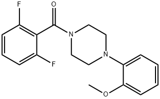 2,6-DIFLUOROPHENYL 4-(2-METHOXYPHENYL)PIPERAZINYL KETONE Struktur