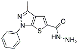 3-METHYL-1-PHENYL-1H-THIENO[2,3-C]PYRAZOLE-5-CARBOXYLIC ACID HYDRAZIDE Struktur