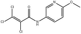 2,3,3-TRICHLORO-N-(6-METHOXY-3-PYRIDINYL)ACRYLAMIDE Struktur