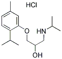 1-(ISOPROPYLAMINO)-3-(2-ISOPROPYL-5-METHYLPHENOXY)PROPAN-2-OL HYDROCHLORIDE, 5790-40-9, 結(jié)構(gòu)式