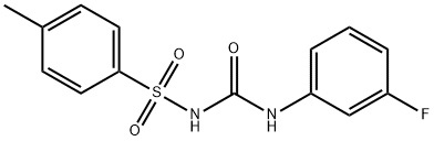 1-(3-FLUOROPHENYL)-3-((4-METHYLPHENYL)SULFONYL)UREA Struktur