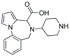 5,6-DIHYDRO-5-(4-PIPERIDINYL)-(4H)-PYRROLO[1,2-A](1,4)BENZODIAZEPIN-4-CARBOXYLIC ACID Struktur