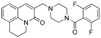 N-(2,6-DIFLUOROBENZOYL)-N'-[(2,3-DIHYDRO-5-OXO-(1H,5H)-BENZO[IJ]QUINOLIZIN-6-YL)METHYL]PIPERAZINE Struktur