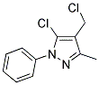 5-CHLORO-4-(CHLOROMETHYL)-3-METHYL-1-PHENYL-1H-PYRAZOLE Struktur