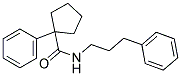 (PHENYLCYCLOPENTYL)-N-(3-PHENYLPROPYL)FORMAMIDE Struktur