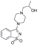 1-[4-(1,1-DIOXIDO-1,2-BENZISOTHIAZOL-3-YL)PIPERAZIN-1-YL]PROPAN-2-OL Struktur