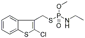 [(2-CHLOROBENZO[B]THIOPHEN-3-YLMETHYL)THIO]ETHYLAMIDO METHYLPHOSPHATE Struktur