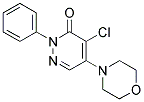 4-CHLORO-5-MORPHOLINO-2-PHENYLPYRIDAZIN-3(2H)-ONE Struktur