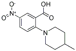 2-(4-METHYLPIPERIDIN-1-YL)-5-NITROBENZOIC ACID Struktur