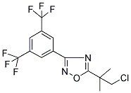 3-[3,5-BIS(TRIFLUOROMETHYL)PHENYL]-5-(2-CHLORO-1,1-DIMETHYLETHYL)-1,2,4-OXADIAZOLE Struktur